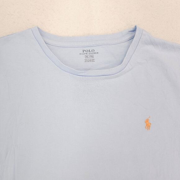 Polo Ralph Lauren Casual Crew Neck Short Sleeve T Shirt Mens Size XL Blue - Picture 1 of 9